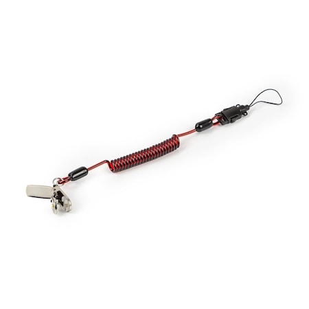 Gripps Coil E-Tether With Steel Clamp & E-Catch, 10PK H01064-10